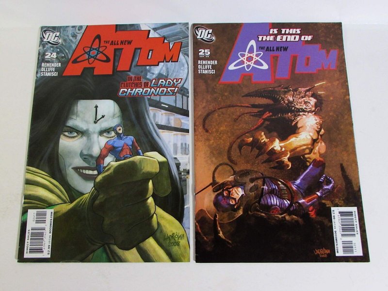 The All New Atom Lot of 2 #24, 25 DC Comics (2008) VF+ 1st Print Comic Books (DC Comics, 2008), raw comic book in VF+ condition — front cover