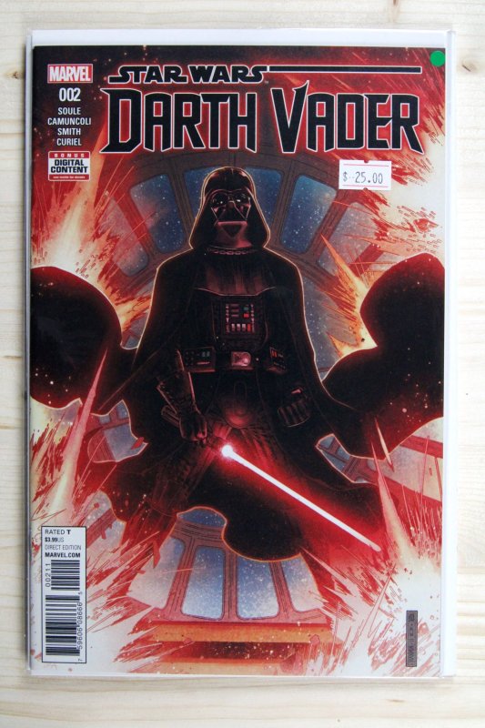 Star Wars: Darth Vader #2 (Marvel Comics, 2015), raw comic book in NM 9.4 condition — front cover