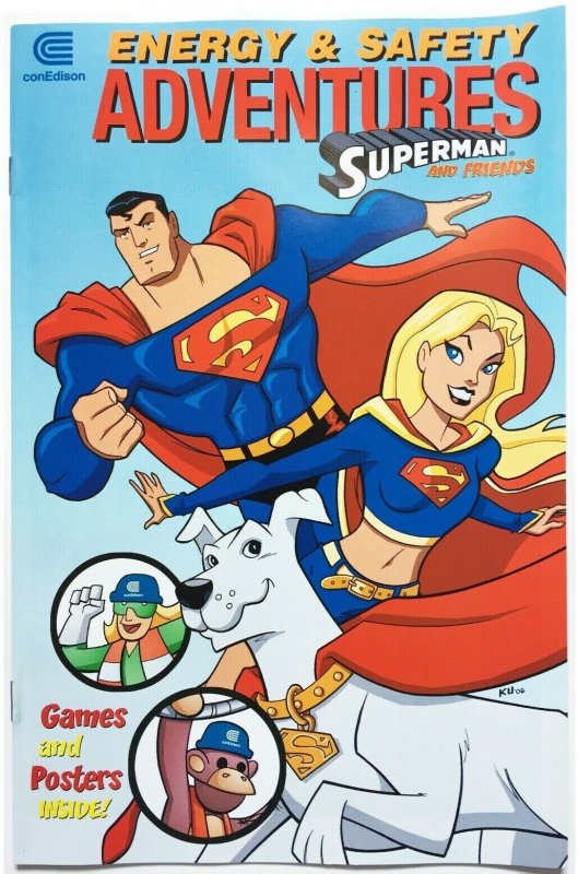 DC Con Edison Giveaway Promo Energy Safety Adventures Superman Friends 2006 (DC Comics, 2006), raw, ungraded comic book — front cover