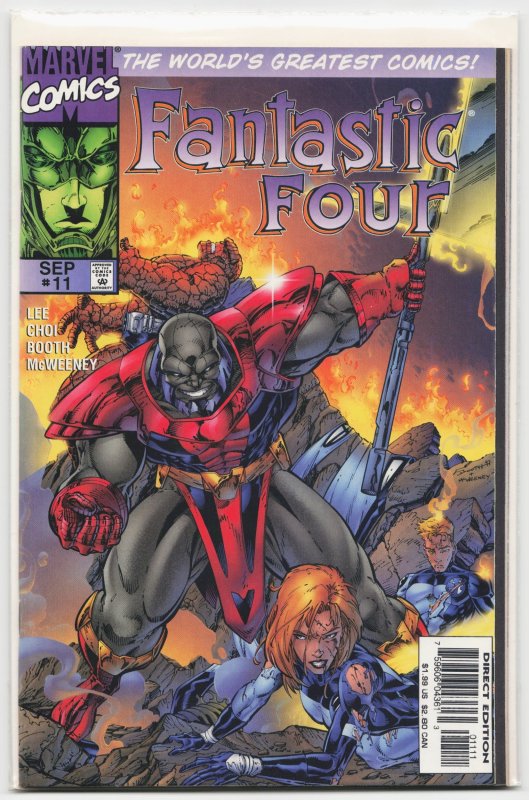 Fantastic Four #11 (Marvel Comics, 1997), raw, ungraded comic book — front cover