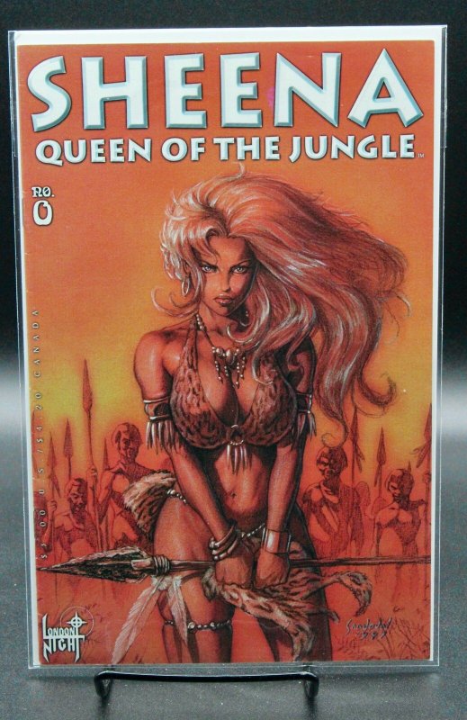 Sheena, Queen of the Jungle: Bound #0 (1998), raw comic book in NM condition — front cover