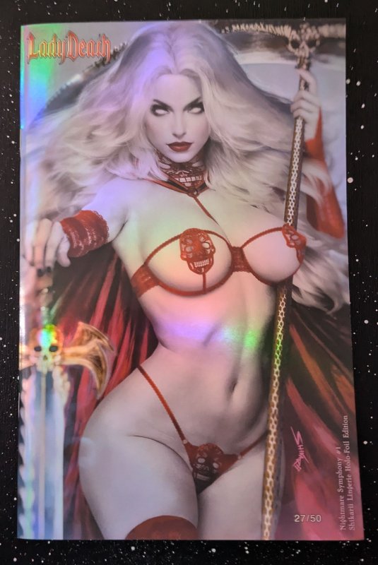 Lady Death Nightmare Symphony #1, raw, ungraded comic book — front cover