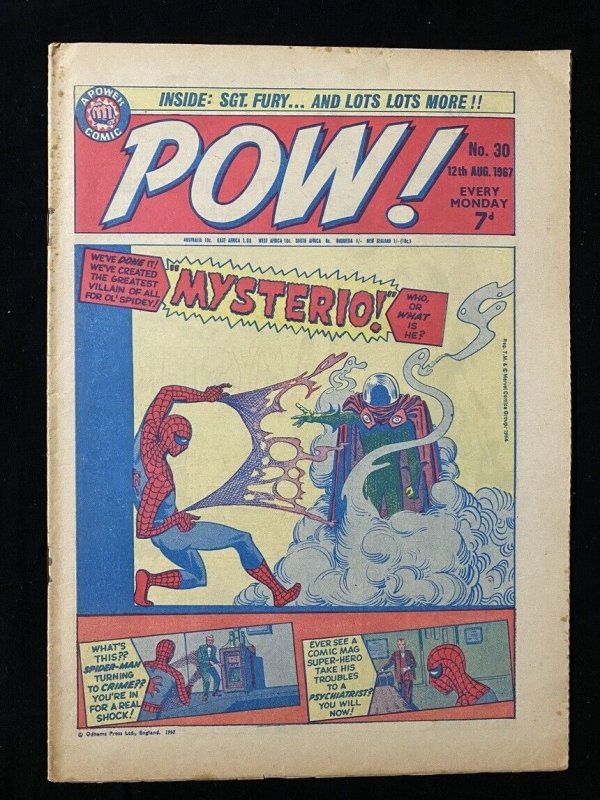 Pow! #30, raw comic book in VG- condition — front cover