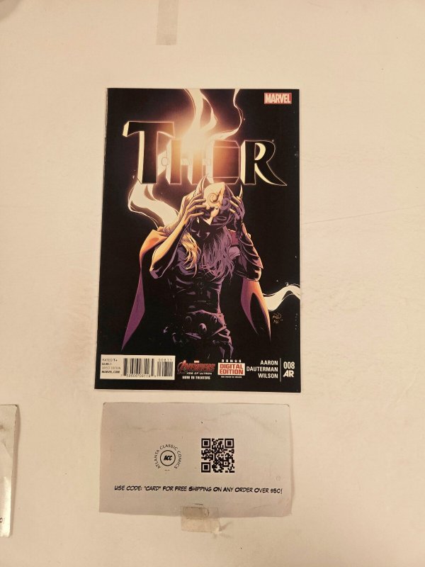 Thor #8 (Marvel Comics, 2015), raw comic book in NM condition — front cover