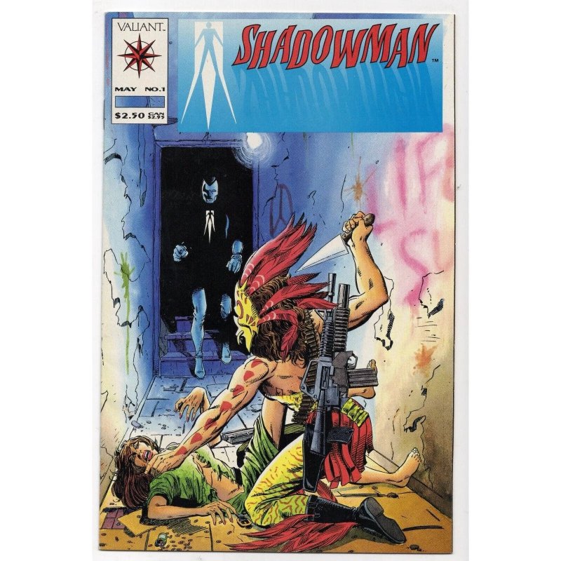 Shadowman #1 (Valiant Comics, 1992), raw comic book in NM- 9.2 condition — front cover