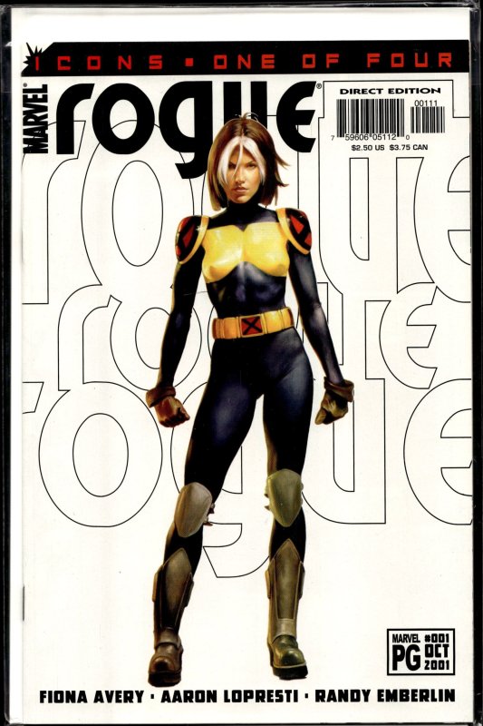 Rogue #2 (Marvel Comics, 2001), raw, ungraded comic book — front cover