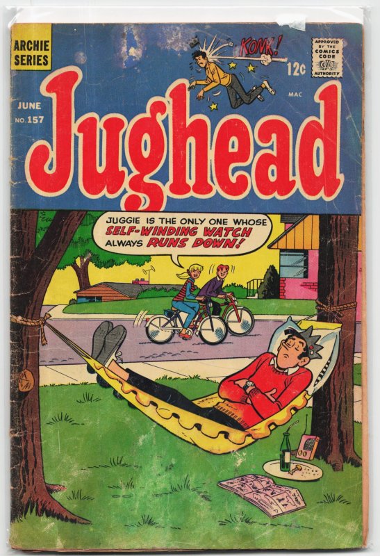 Jughead #157 (Archie Comics, 1968), raw, ungraded comic book — front cover