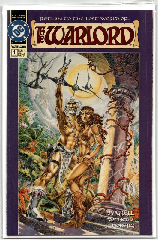 Warlord #1 (DC Comics, 1992), raw, ungraded comic book — front cover