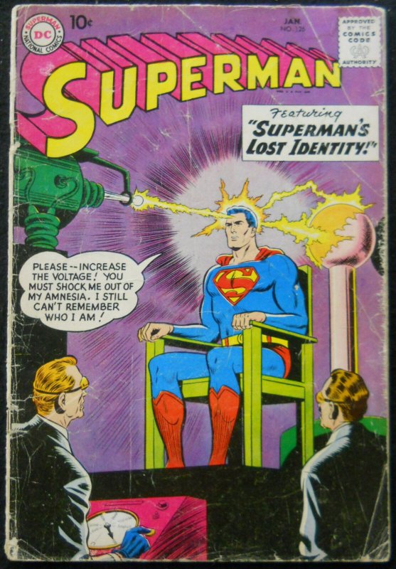 Superman #126 (DC Comics), raw comic book in GD condition — front cover