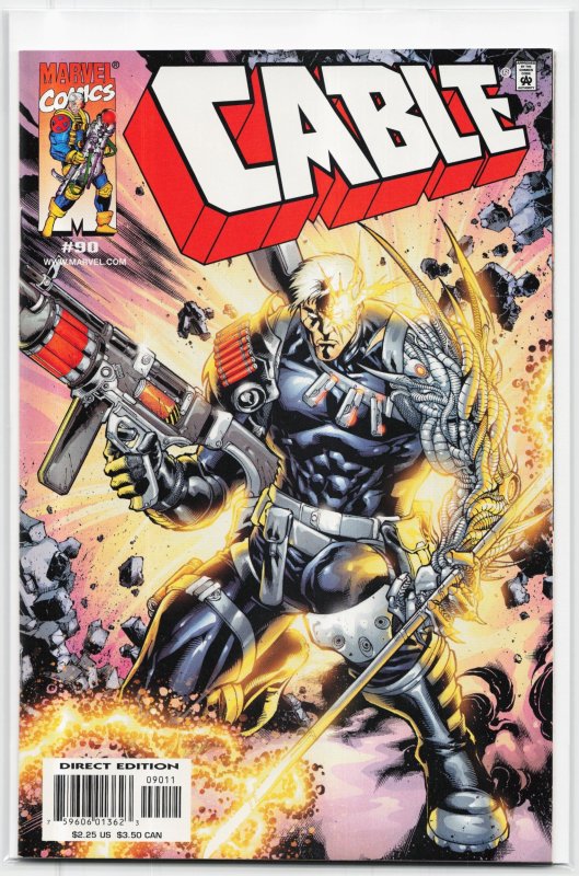Cable #90 (Marvel Comics, 2001), raw, ungraded comic book — front cover