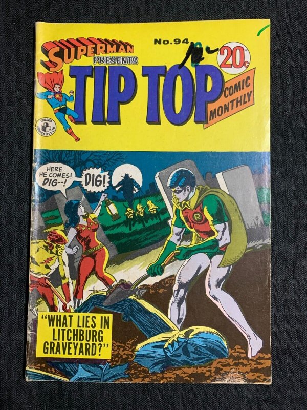 Vintage Superman Presents TIP TOP Comics #94, raw comic book in VG+ 4.5 condition — front cover