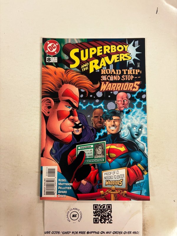 Superboy and the Ravers #8 (DC Comics, 1997), raw comic book in NM condition — front cover