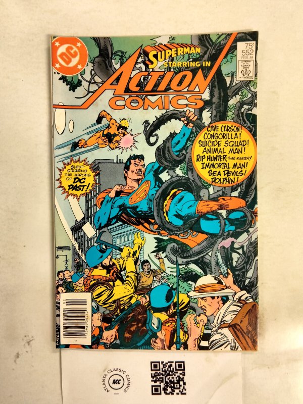 Action Comics #552 (DC Comics), raw, ungraded comic book — front cover