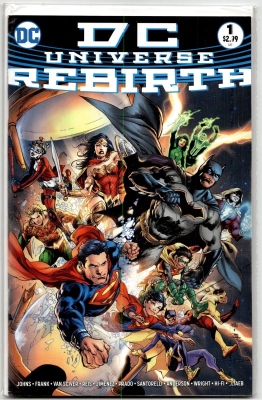DC Universe: Rebirth Variant Cover (2016) Batman [Key Issue] (DC Comics, 2016), raw, ungraded comic book — front cover