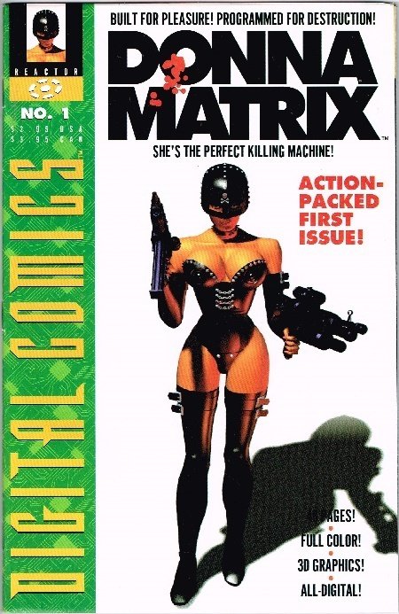 Donna Matrix #1, raw, ungraded comic book — front cover