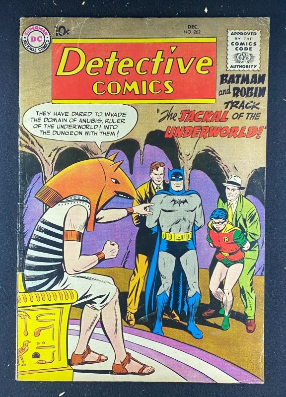 Detective Comics #262 (DC Comics, 1937), raw comic book in VG/FN 5.0 condition — front cover