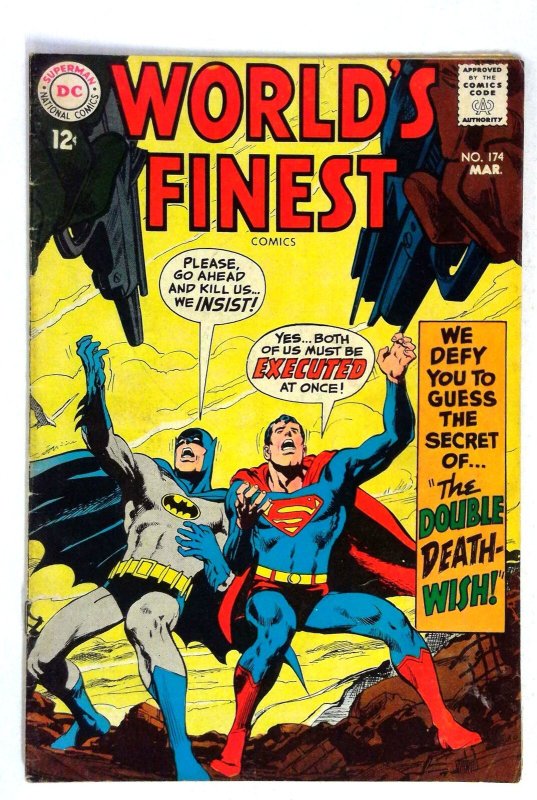 World's Finest #174 (DC Comics, 1968), raw comic book in VG condition — front cover