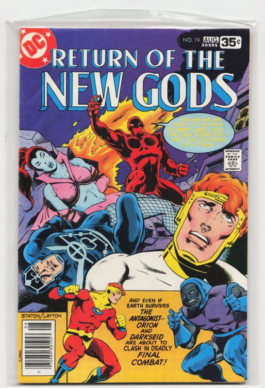 New Gods #19 (DC Comics, 1978), raw, ungraded comic book — front cover