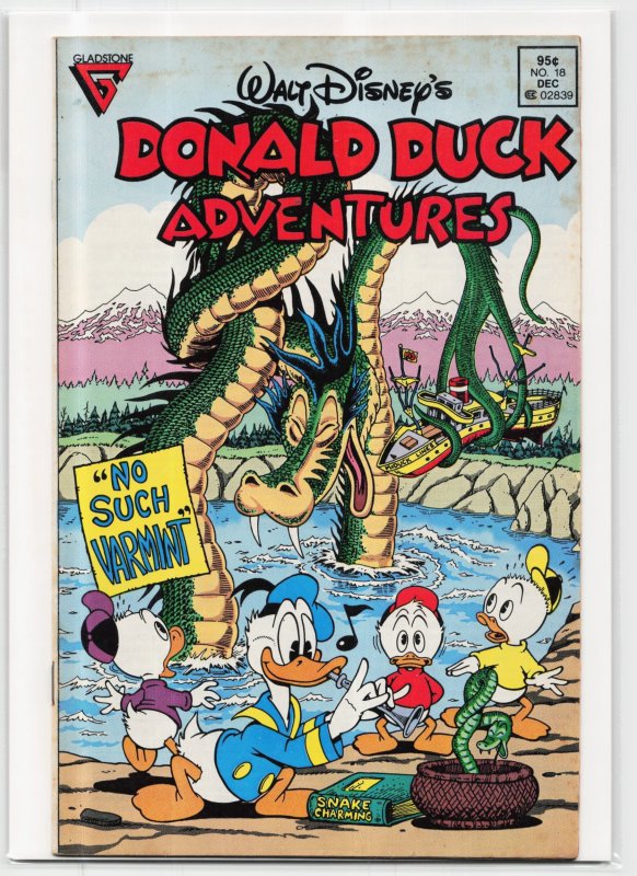 Donald Duck Adventures #18 (Disney Comics, 1989), raw, ungraded comic book — front cover