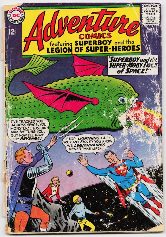 Adventure Comics #332 (DC Comics, 1965), raw, ungraded comic book — front cover