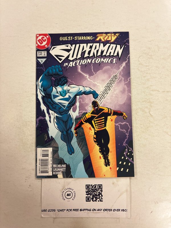 Action Comics #733 (DC Comics), raw comic book in NM condition — front cover