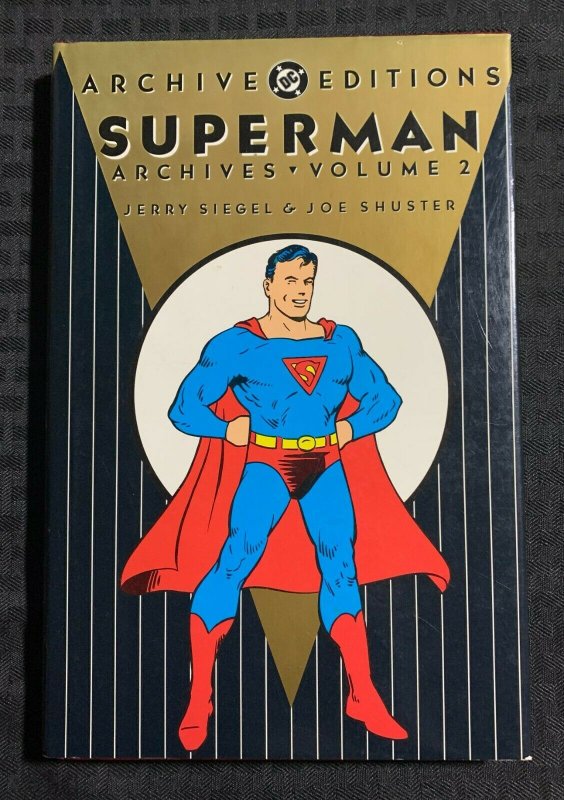 1990 Superman Archives v.2 Hc/dj Vf+/fn+ 1st DC / Fisherman Collection (DC Comics, 1990), raw comic book in VF+ condition — front cover