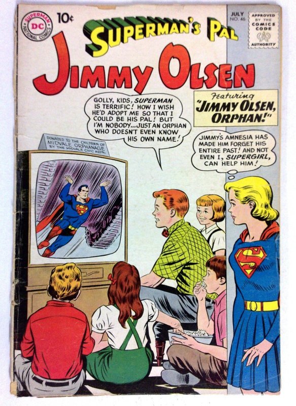 Superman's Pal Jimmy Olsen #46 (DC Comics, 1960), raw, ungraded comic book — front cover