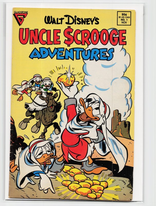 Walt Disney's Uncle Scrooge Adventures #1 (Gladstone, 1987), raw, ungraded comic book — front cover