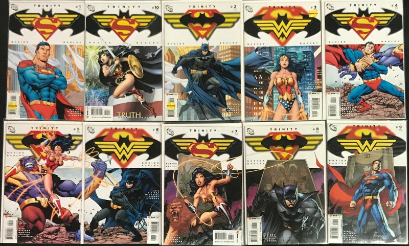 DC Trinity #1-20 - 20pc Count Mid-High Grade Comic Lot Vf-Nm Batman Superman (DC Comics), raw comic book in NM condition — front cover
