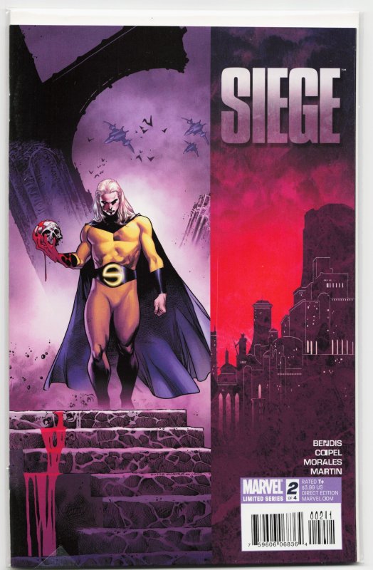 Siege #2 (Marvel Comics, 2010), raw, ungraded comic book — front cover