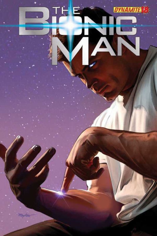 Bionic Man #18 (Dynamite Entertainment), raw comic book in VF/NM condition — front cover