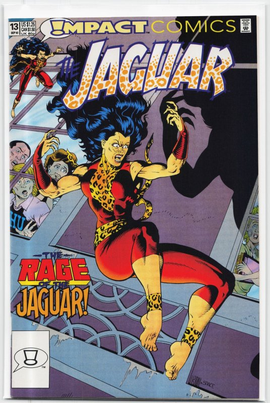 The Jaguar #13 (1992), raw, ungraded comic book — front cover