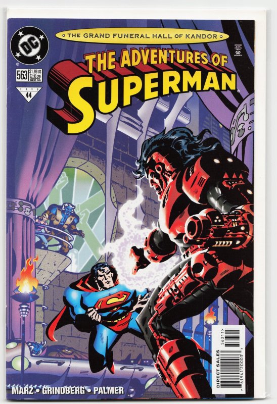 Adventures of Superman #563 (DC Comics, 1998), raw, ungraded comic book — front cover