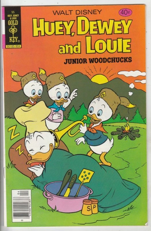 Huey Dewey and Louie Junior Woodchucks #55, raw comic book in NM- condition — front cover