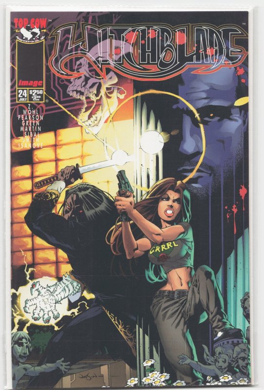Witchblade #24 (Top Cow, 1998), raw, ungraded comic book — front cover