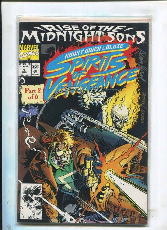 Ghost Rider/Blaze: Spirits of Vengeance #1 (Marvel Comics, 1992), raw, ungraded comic book — front cover