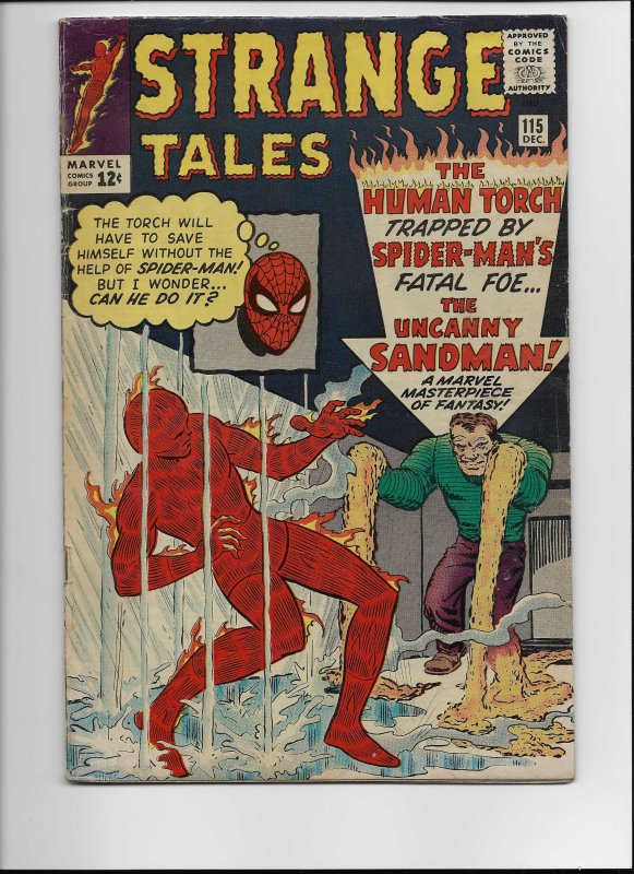 Strange Tales #115 (Marvel Comics, 1963), raw comic book in FN condition — front cover