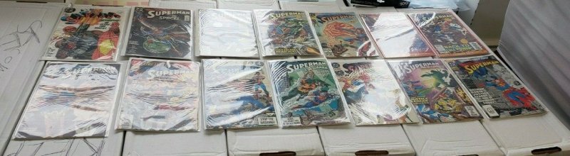 Superman 14pc (VF) Bagged & Boraded, Lex Luthor Triumphant, Bloodsport 1987-92 (1987), raw comic book in VF condition — front cover