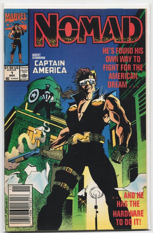 Nomad #1 (1990), raw, ungraded comic book — front cover