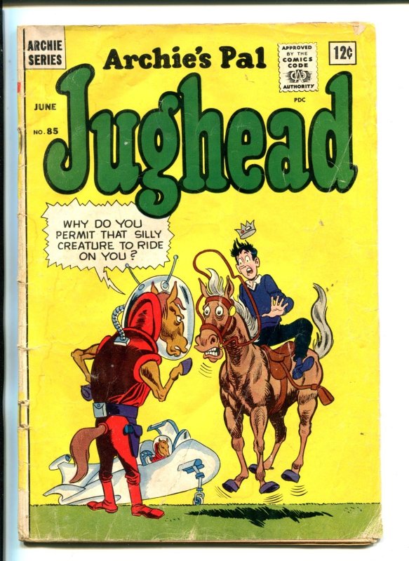Archie's PAL Jughead #85-1962-Rare Sc-Fi COVER-good (Archie Comics), raw, ungraded comic book — front cover