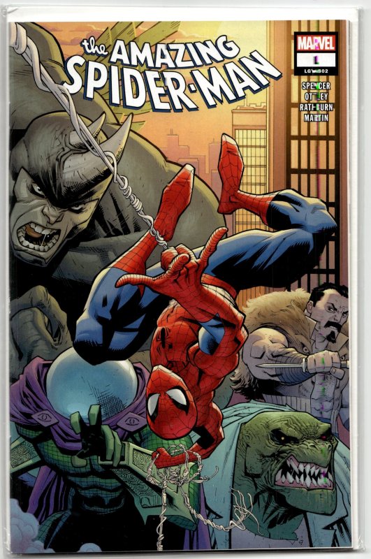 The Amazing Spider-Man #1 (Marvel Comics, 2018), raw, ungraded comic book — front cover