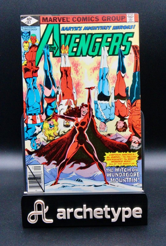 The Avengers #187 (Marvel Comics, 1979), raw comic book in VF condition — front cover