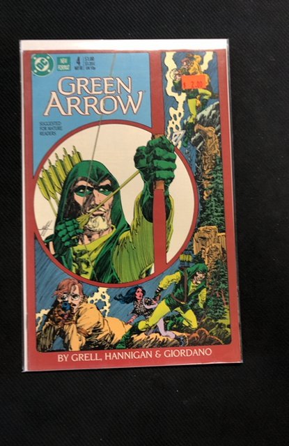 Green Arrow #4 (DC Comics, 1988), raw, ungraded comic book — front cover