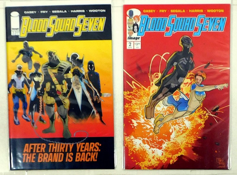 Blood Squad Seven Lot of 2 #1, 2 (2024) Image Comics 1st Print Comic Books (Image Comics, 2024), raw, ungraded comic book — front cover