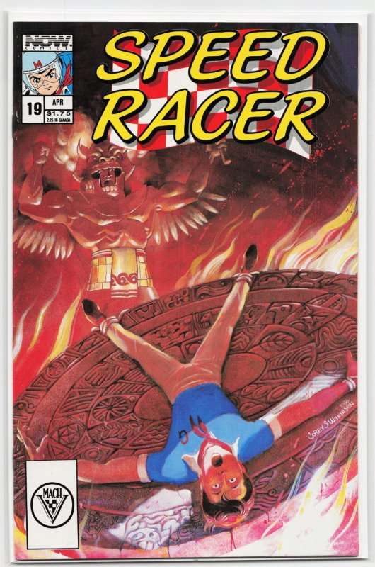 Speed Racer #19 (Now Comics), raw, ungraded comic book — front cover