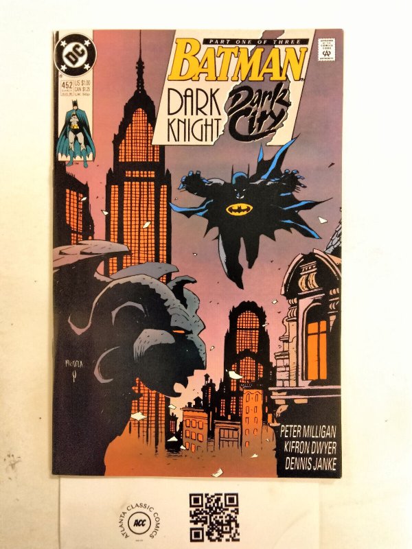 Batman #452 (DC Comics), raw comic book in NM condition — front cover