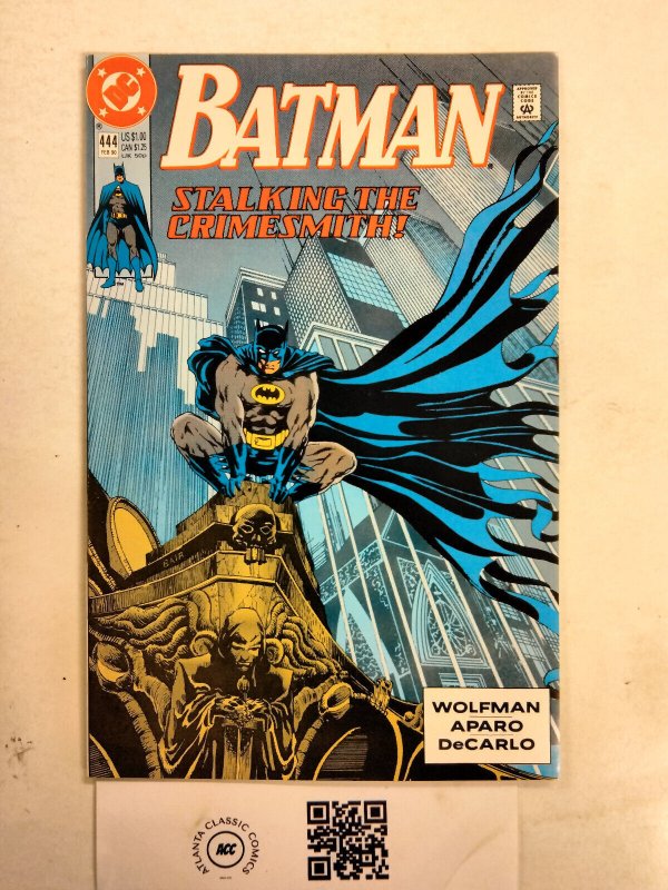 Batman #444 (DC Comics, 1990), raw comic book in NM condition — front cover