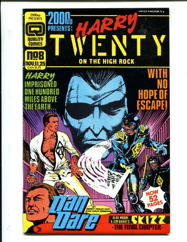 2000AD Presents #8 (1986), raw comic book in 9.2 condition — front cover