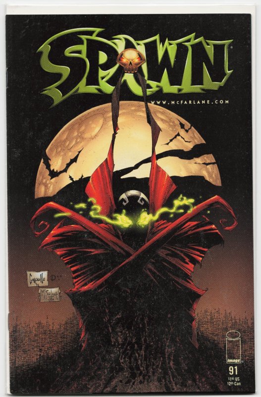 Spawn #91 (Image Comics, 2000), raw, ungraded comic book — front cover