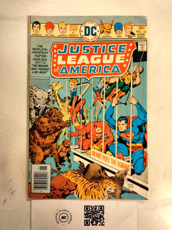 Justice League of America #131 (DC Comics, 1976), raw comic book in VF condition — front cover